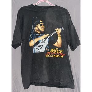 Hank Williams Jr. single stitch TOUR 97 T-Shirt XL no holes Great cond